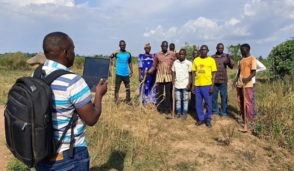 Group photo after successful land mapping 